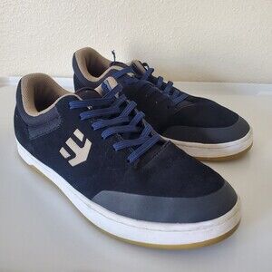 Etnies Marana Navy Blue White Gum Low Top Sneaker Skateboard Shoes Mens Size 8.5